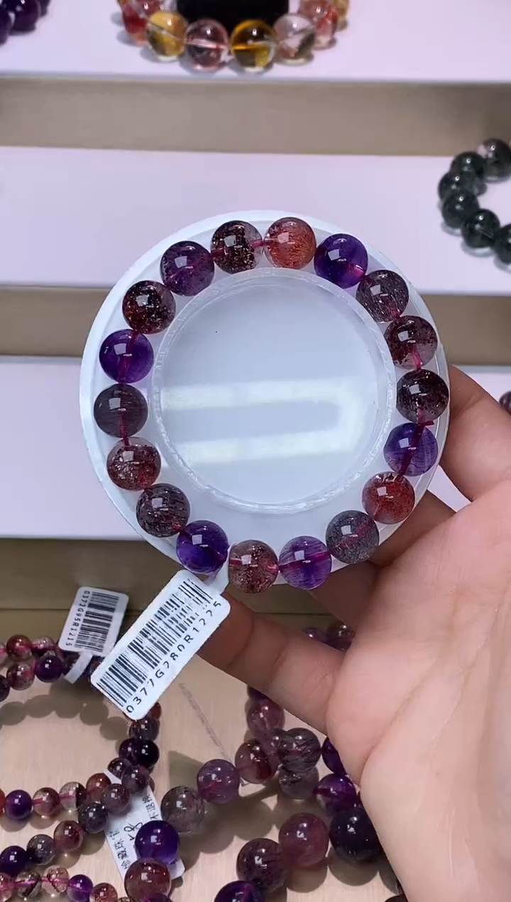 【闪购商品】水晶手链未镶嵌黑加仑超七单圈11m+