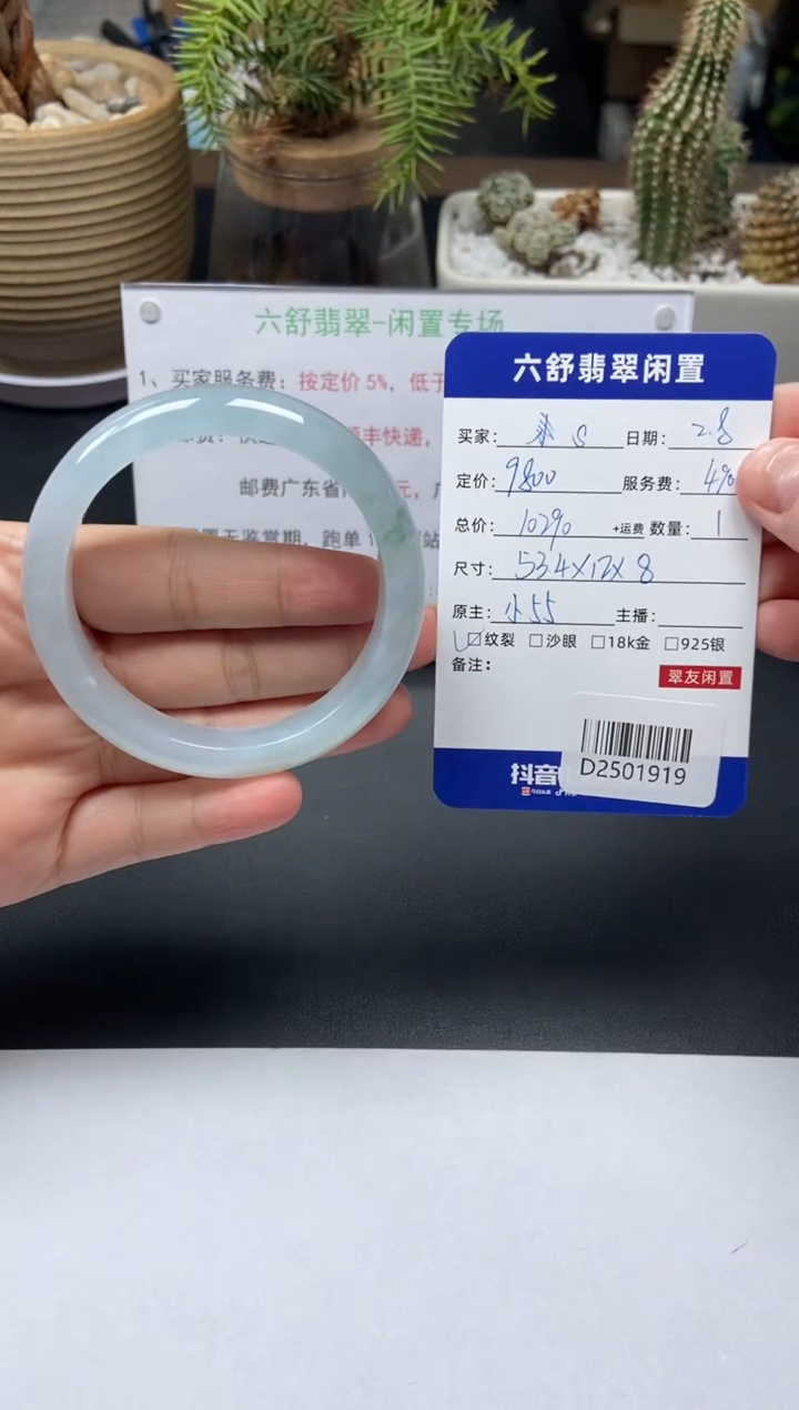 【闪购商品】翡翠手镯未镶嵌D2501919