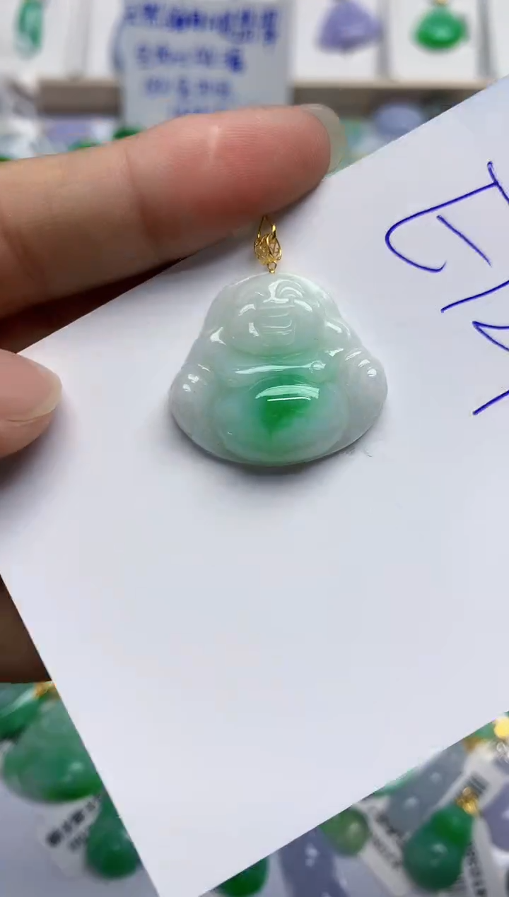 翡翠未镶嵌颈饰天然缅甸翡翠A货