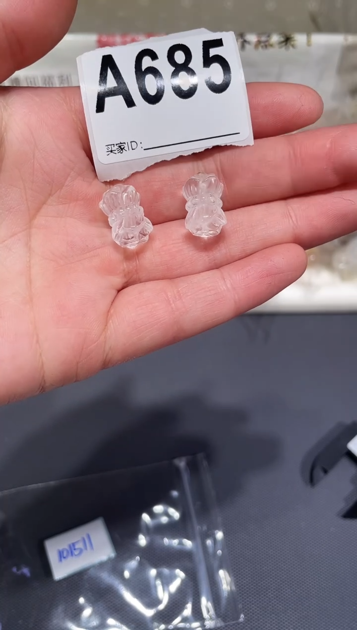 未镶嵌手链水晶A685 并蒂莲多样性发一