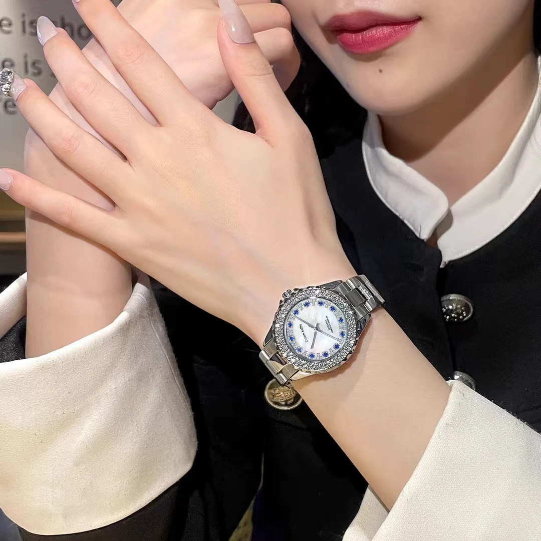 【Crown Kallie】【冰心女神】云贝系列蓝宝石全自动女士腕表24