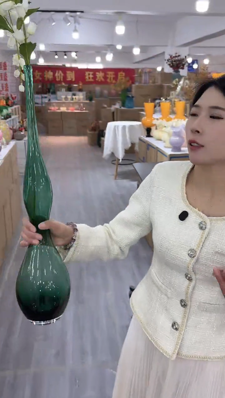 【闪购商品】琉璃瑞鸿花器早Y-19