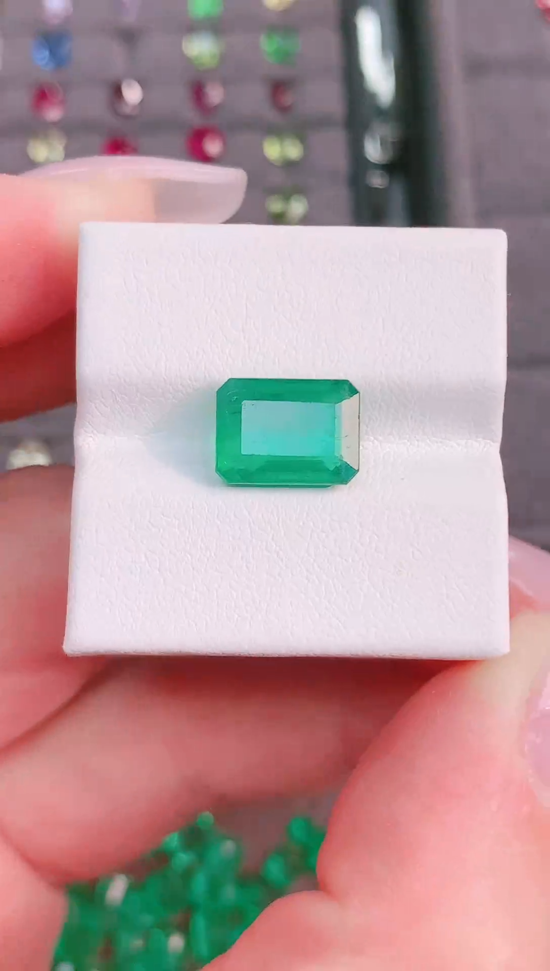 裸石祖母绿3.37ct-天然赞比亚大台面