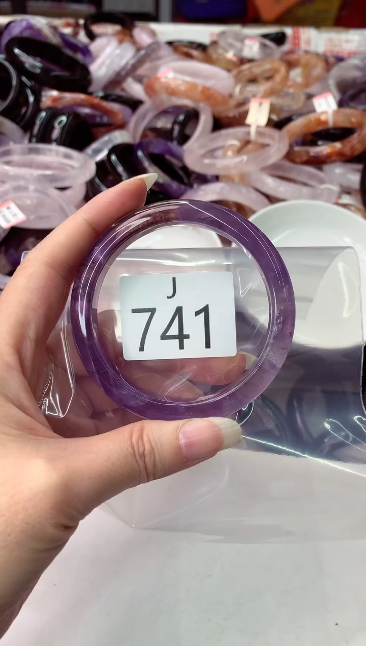 未镶嵌手镯水晶喀****频J741-59