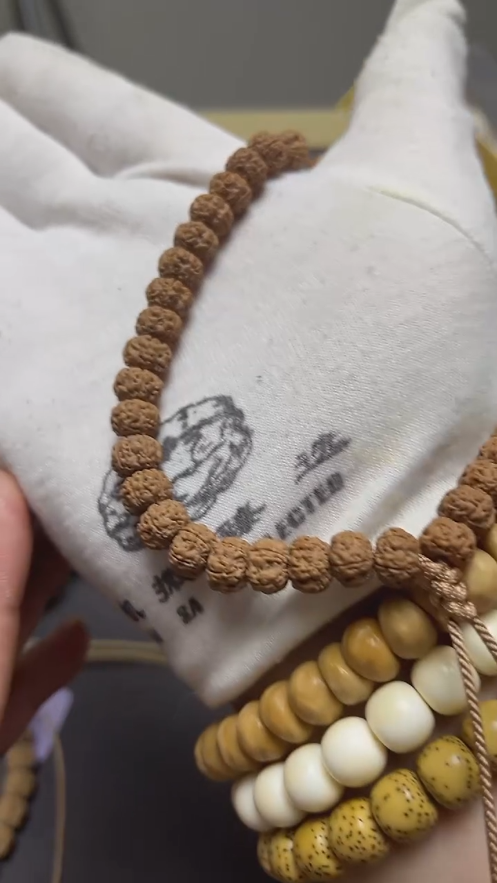 金刚菩提手串定制飞碟平细手持  9mm