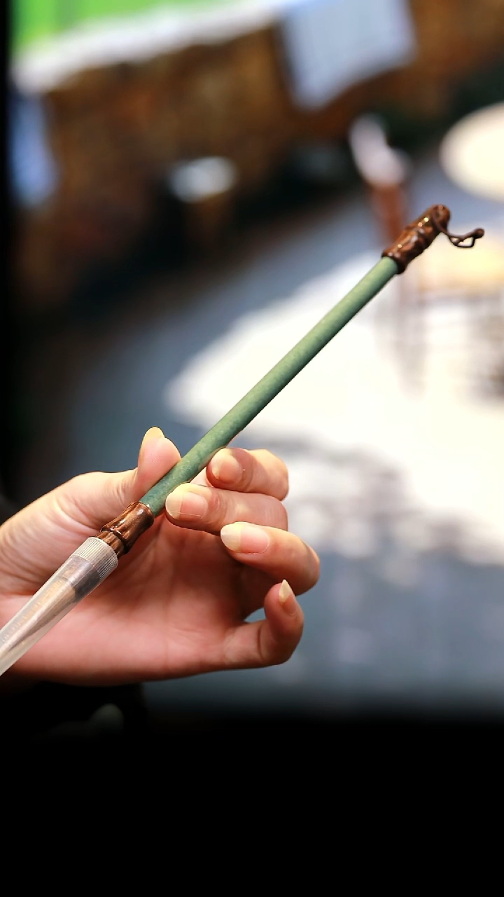 未镶嵌摆件翡翠毛笔