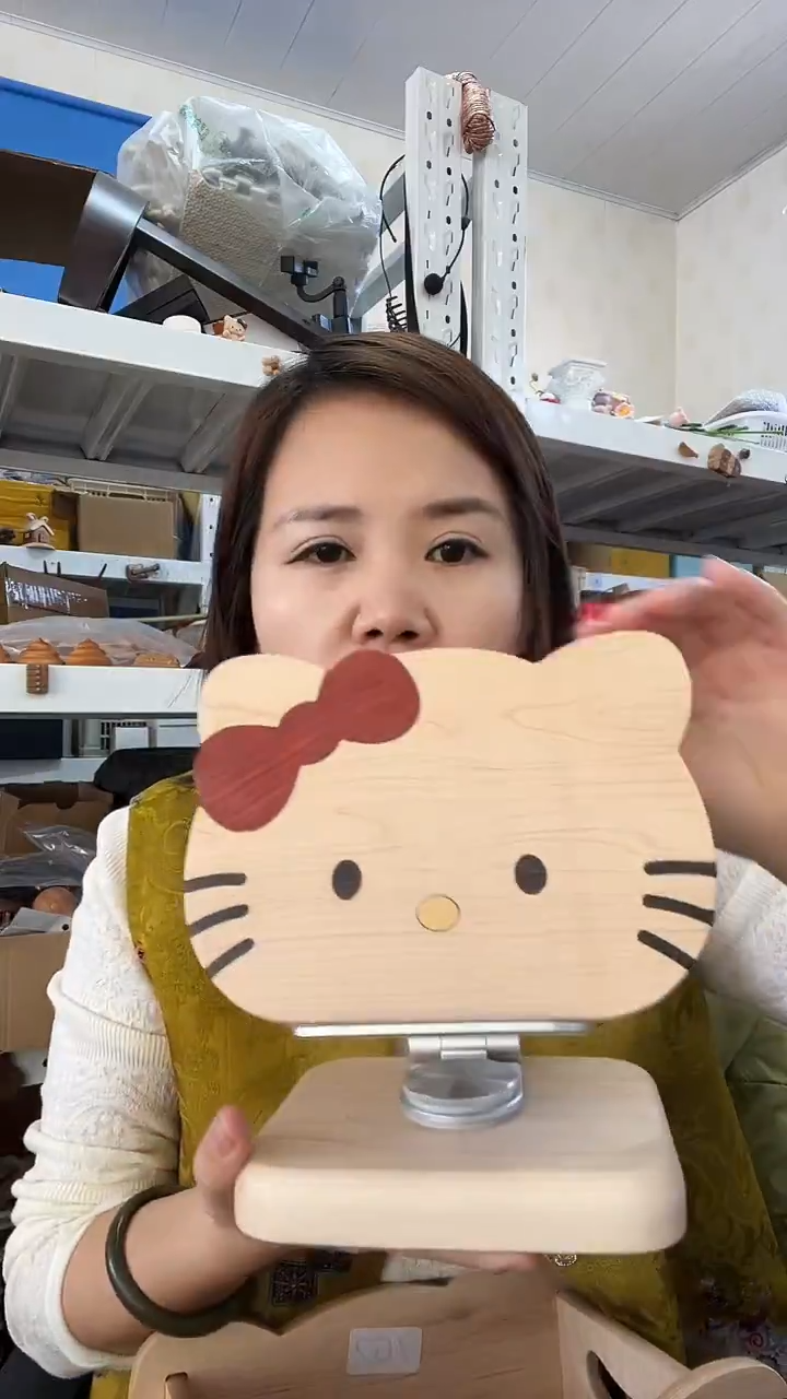 木KT猫手机支架平板支架