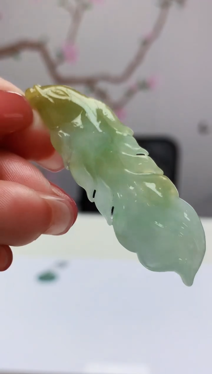 定制翡翠未镶嵌003xm-毛货挂件24