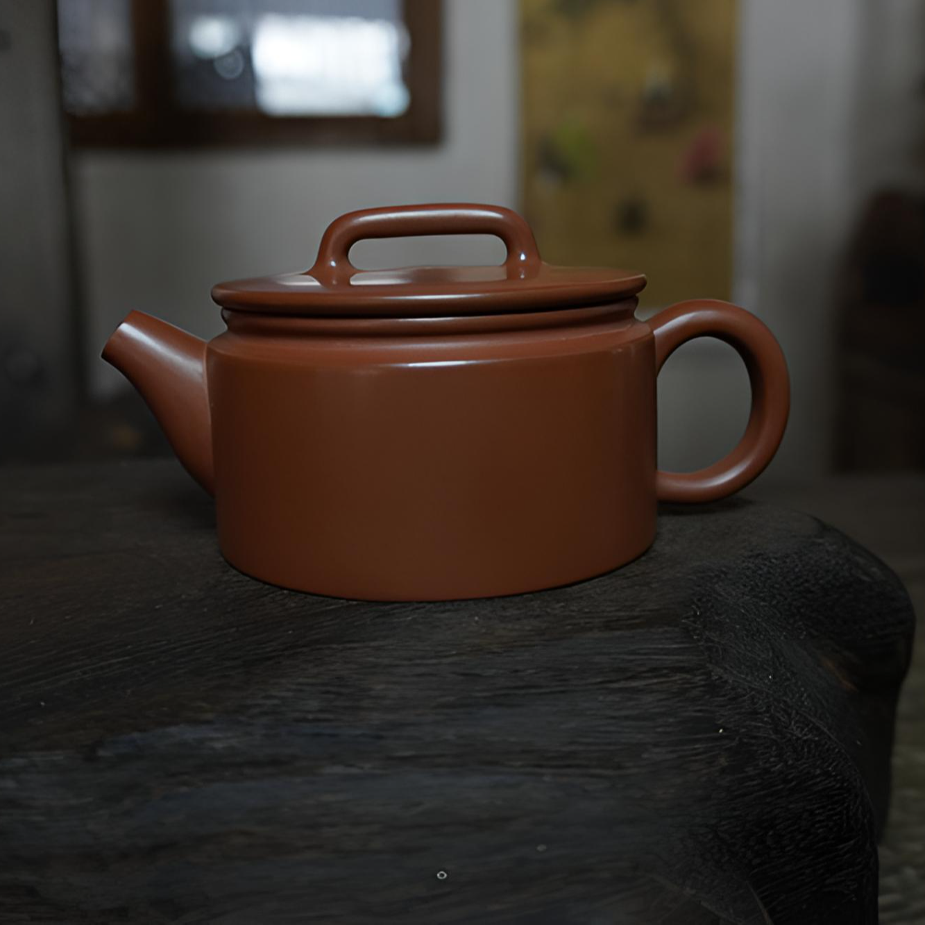 坭兴陶 汉瓦    光素器  义陶阁 市级大师精品纯手工茶壶