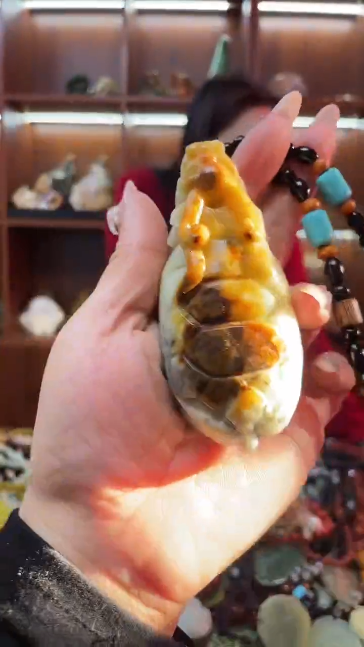 未镶嵌蛇纹石玉手把      