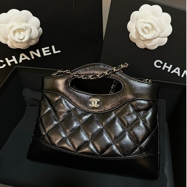 全新未使用 Chanel/香奈儿 小花柳 31Bag Nano 横版 镭射标