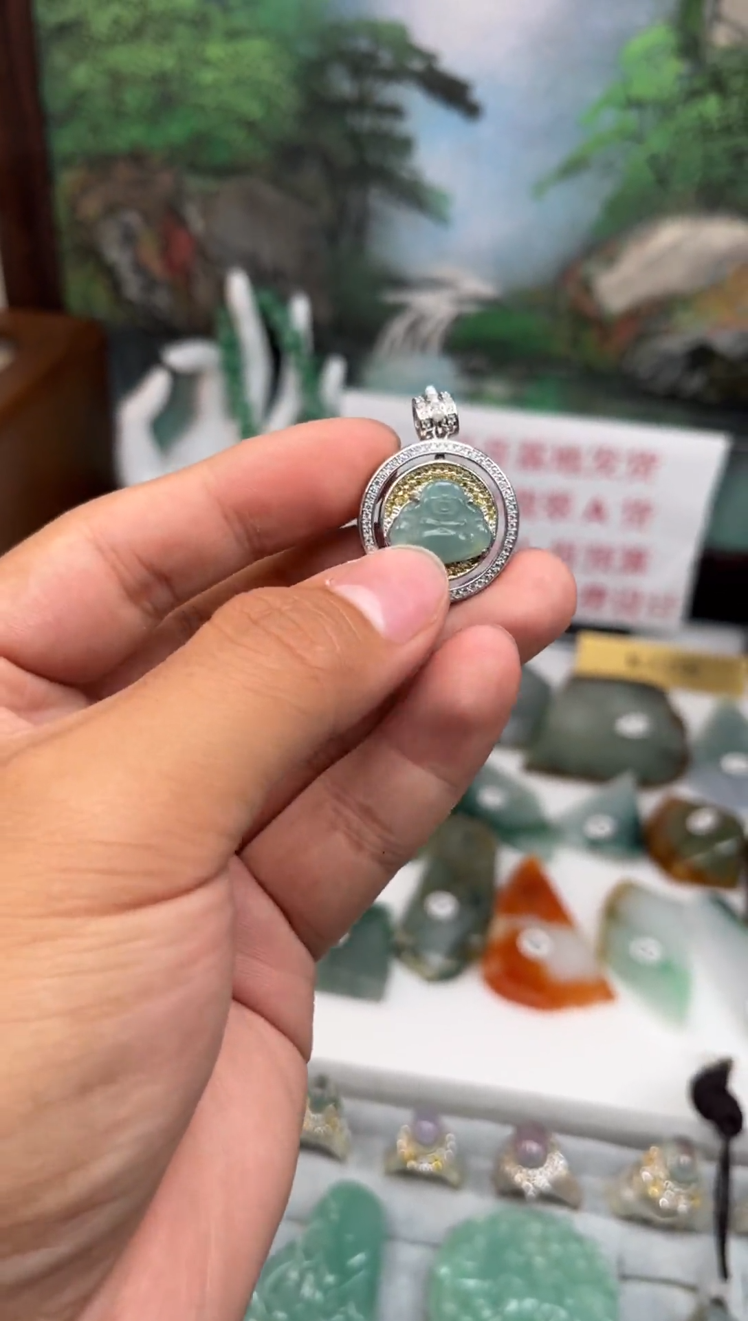 未镶嵌挂件翡翠翡翠