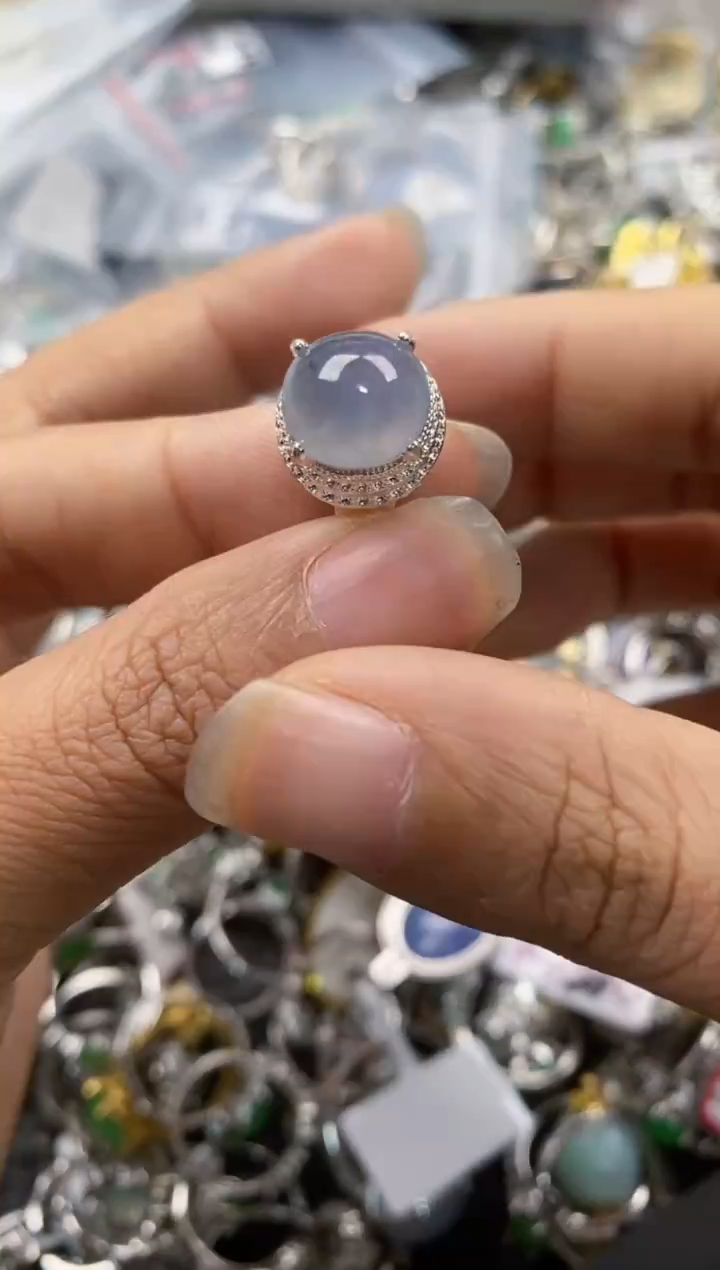 未镶嵌戒指翡翠444---8