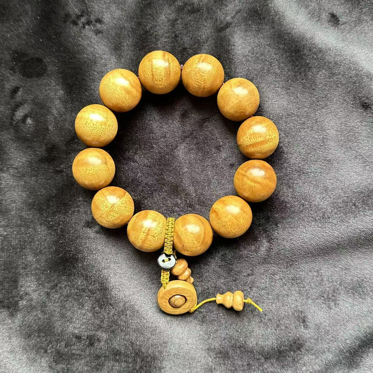 【任远行自营】保真金丝楠木小叶桢楠手串2.0*12颗大水波纹古风