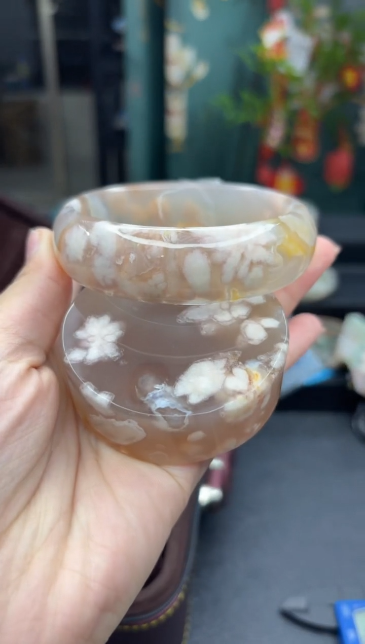 【闪购商品】石英质玉手镯未镶嵌80（64圈赠送镯心）