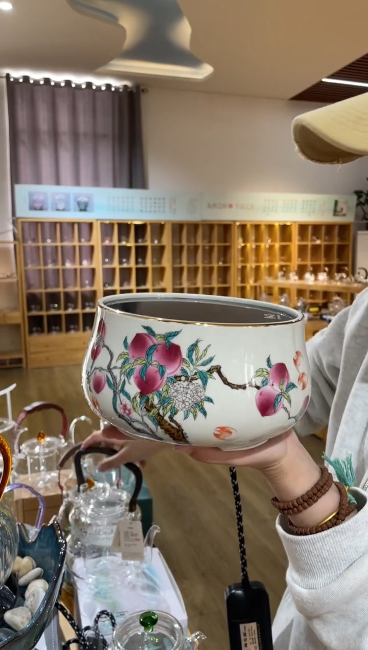 手工艺品玻璃九桃电陶炉陶总堂