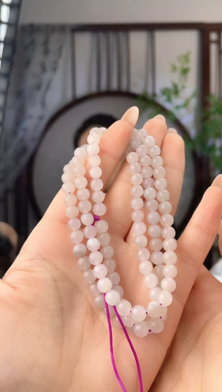 未镶嵌手串和田玉108珠链 多样性发其一