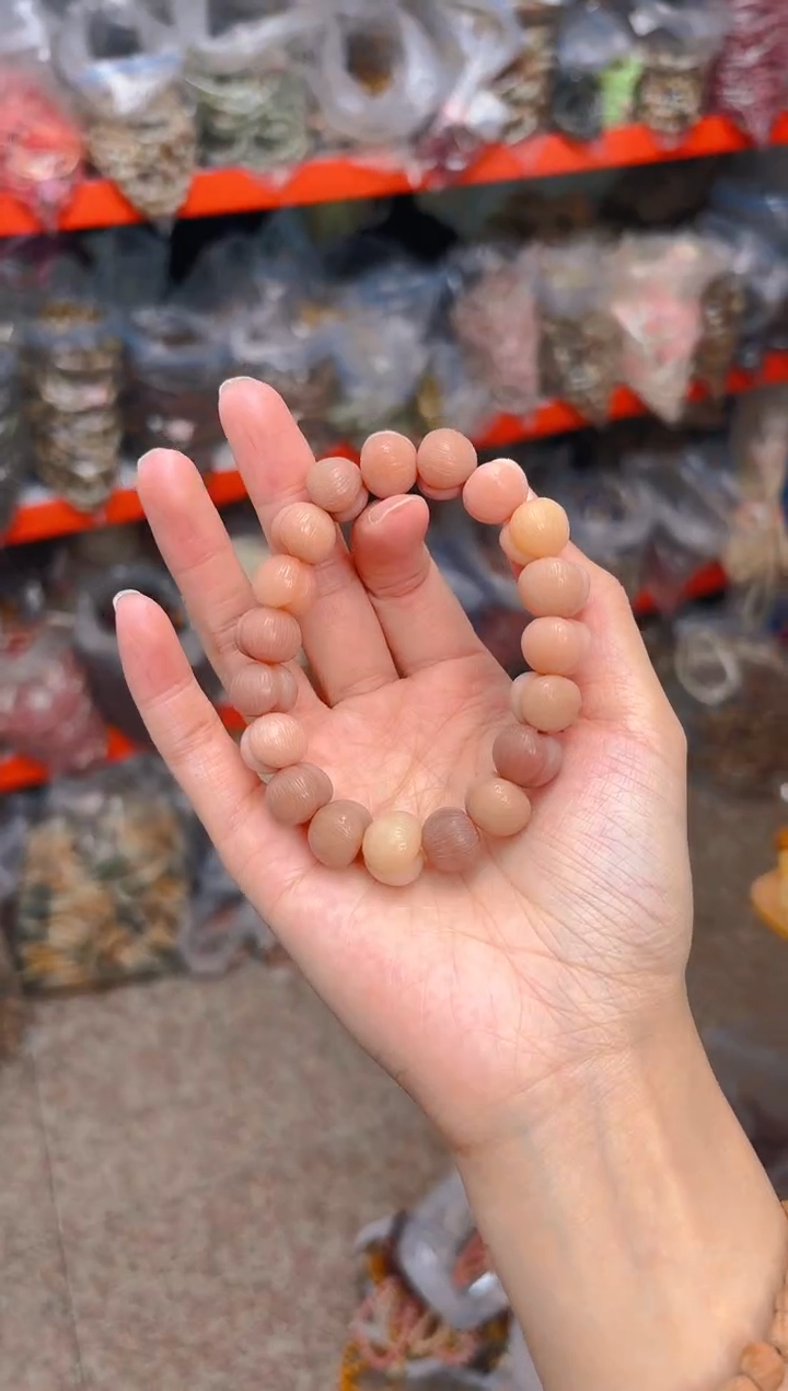 吊坠菩提根/象牙果粉色屁桃单圈