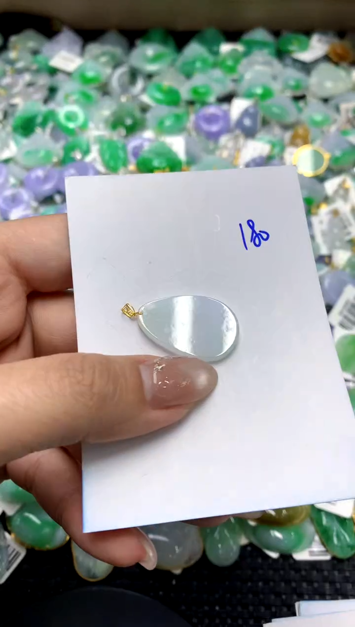 【闪购商品】翡翠颈饰18K金镶嵌1111111111111111