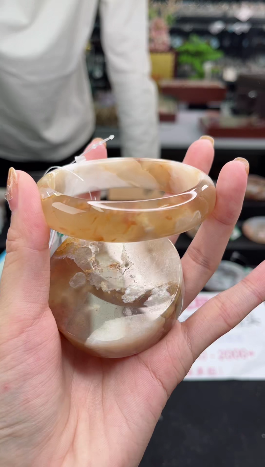 【闪购商品】石英质玉手镯未镶嵌61圈口（赠品镯心）1572498