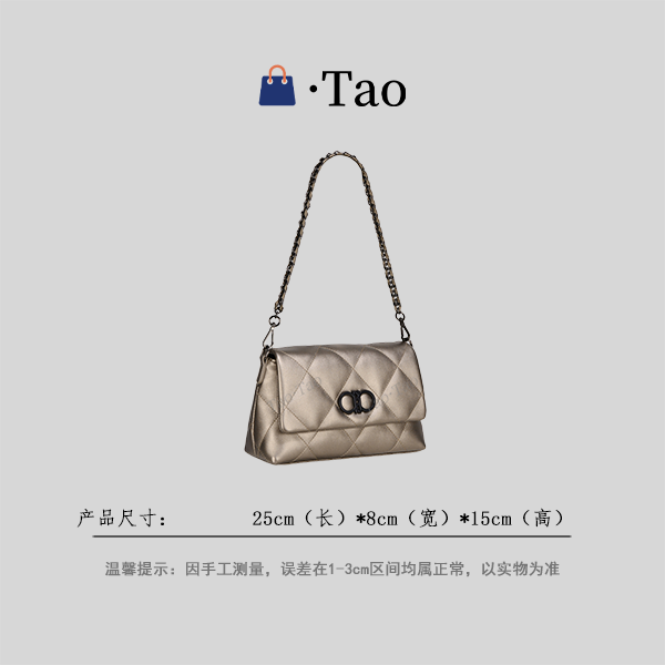 【TT Studio】GQ-20145-香槟金 RAIN.CUN简约轻奢女包