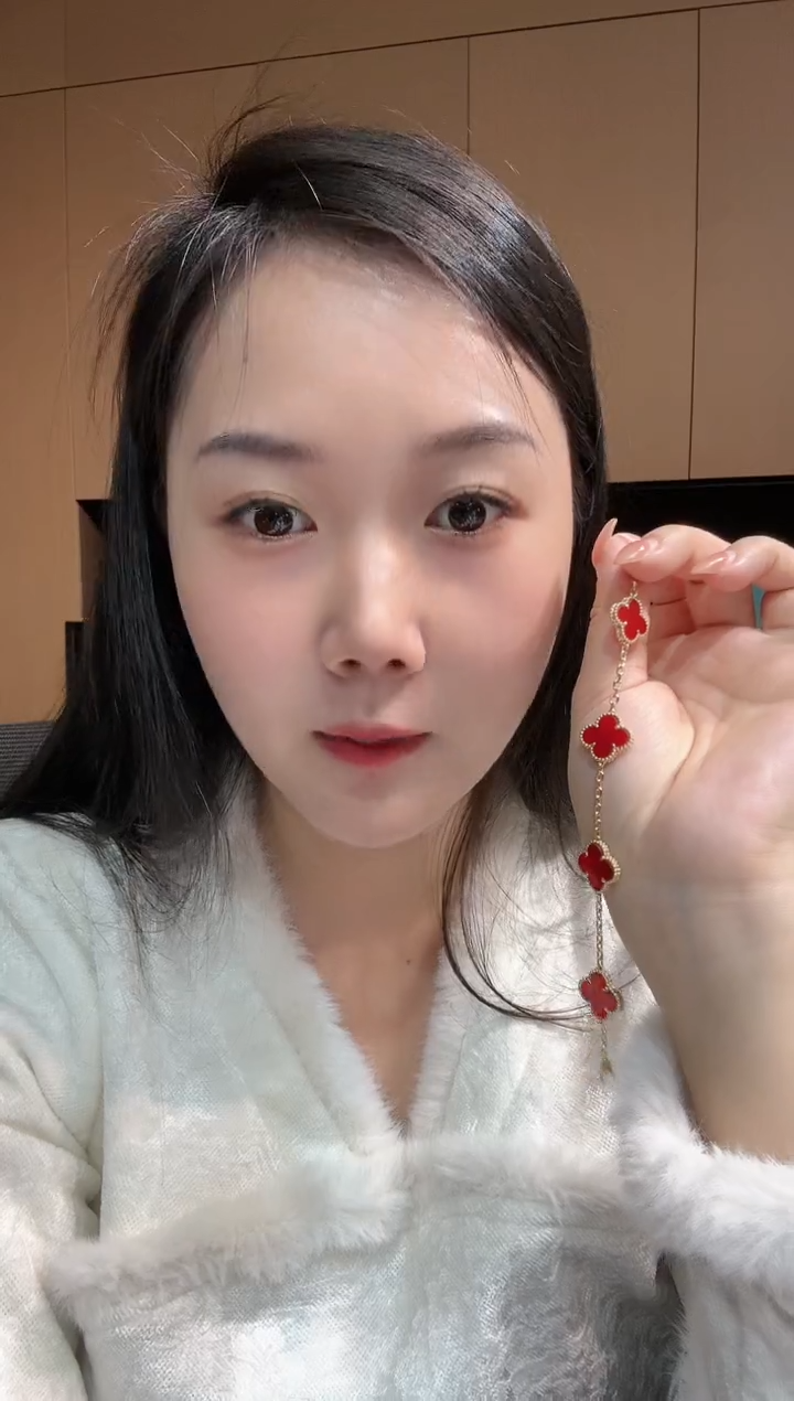 【闪购商品】玛瑙/玉髓手链18K金镶嵌红色k黄，五花手链GHJ