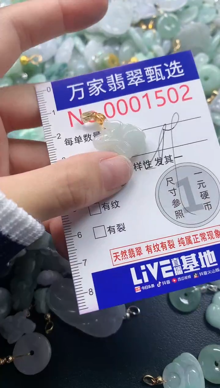 吊坠(不含链)未镶嵌翡翠1502