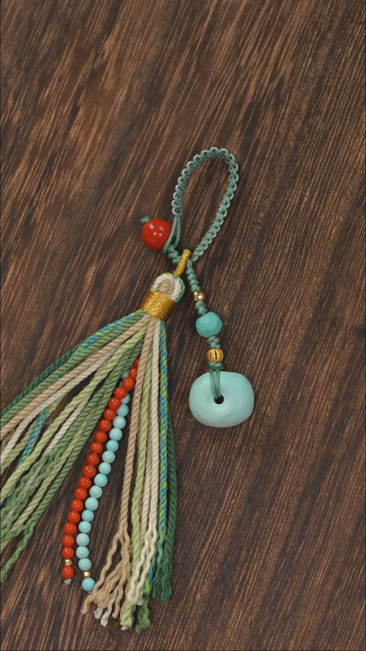 【闪购商品】绿松石挂饰18K金镶嵌1