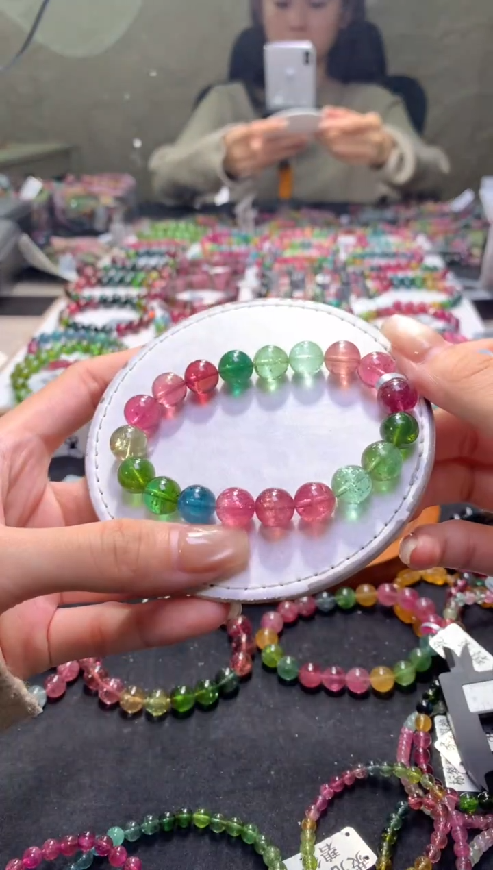 未镶嵌手串碧玺A79【天然碧玺】