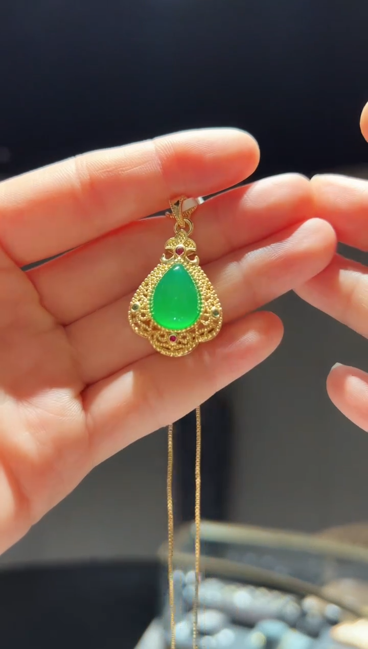 【闪购商品】玛瑙/玉髓颈饰合金6】