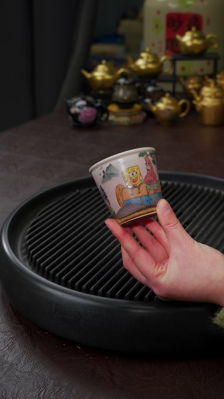 【闪购商品】杯【宜景窑柴烧手绘】杯子59