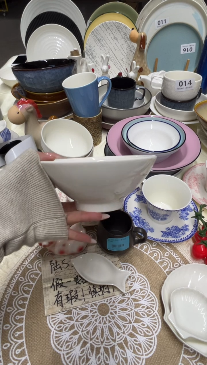 新骨瓷A品 暖白 6寸碗 斗笠碗