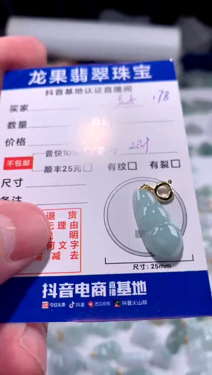 【闪购商品】翡翠颈饰未镶嵌豆子178