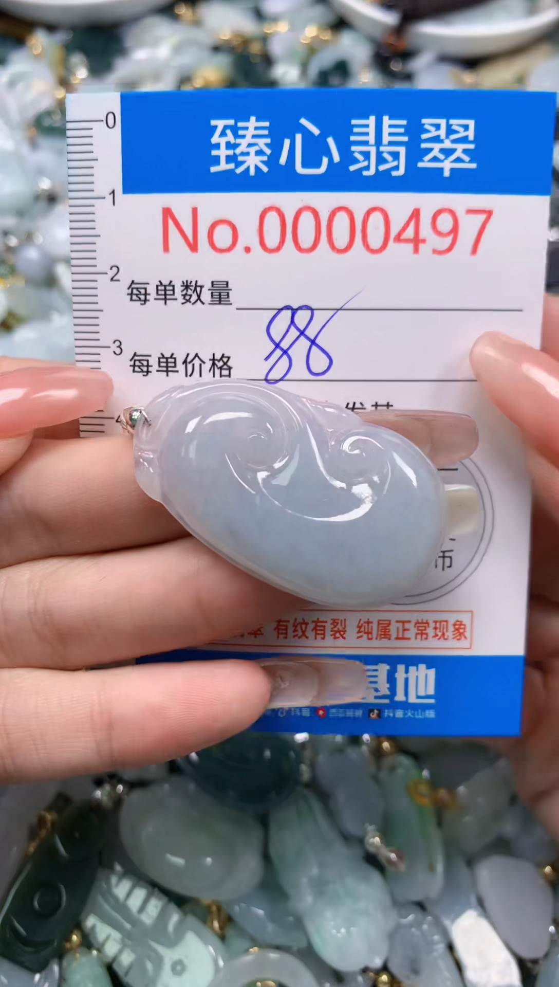 翡翠未镶嵌吊坠(不含链)497