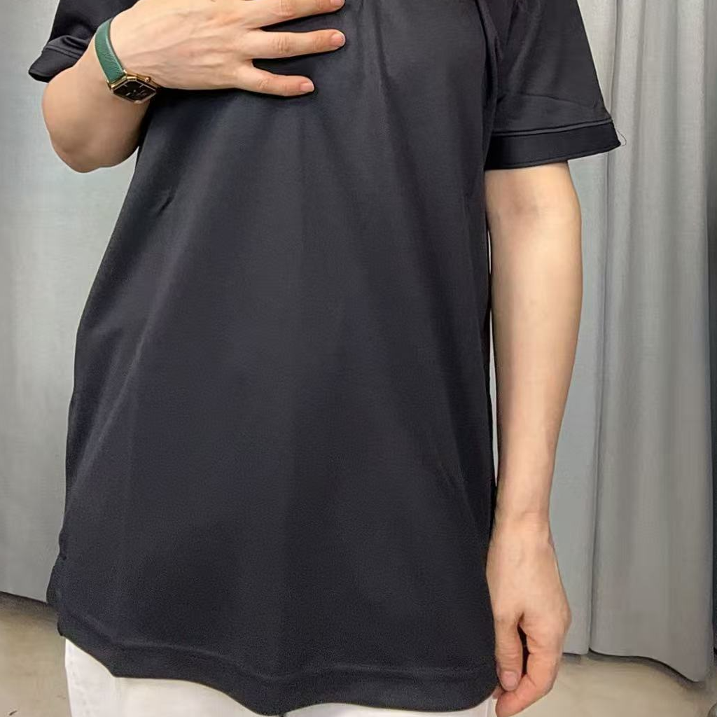 夏季黑色短袖ol薄款透气时尚休闲潮流百搭T恤衫