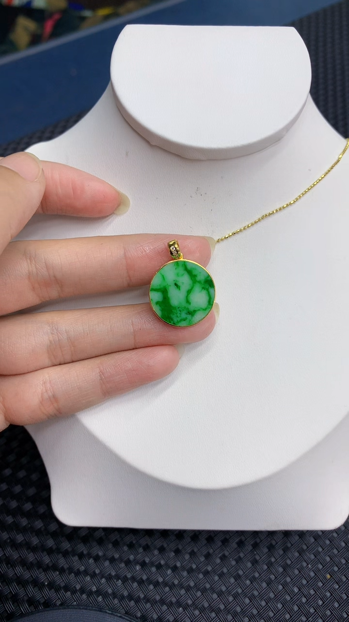 【闪购商品】翡翠颈饰银S925镶嵌            8