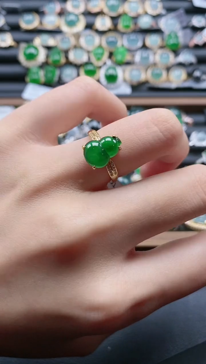 【闪购商品】翡翠戒指银S925镶嵌651511