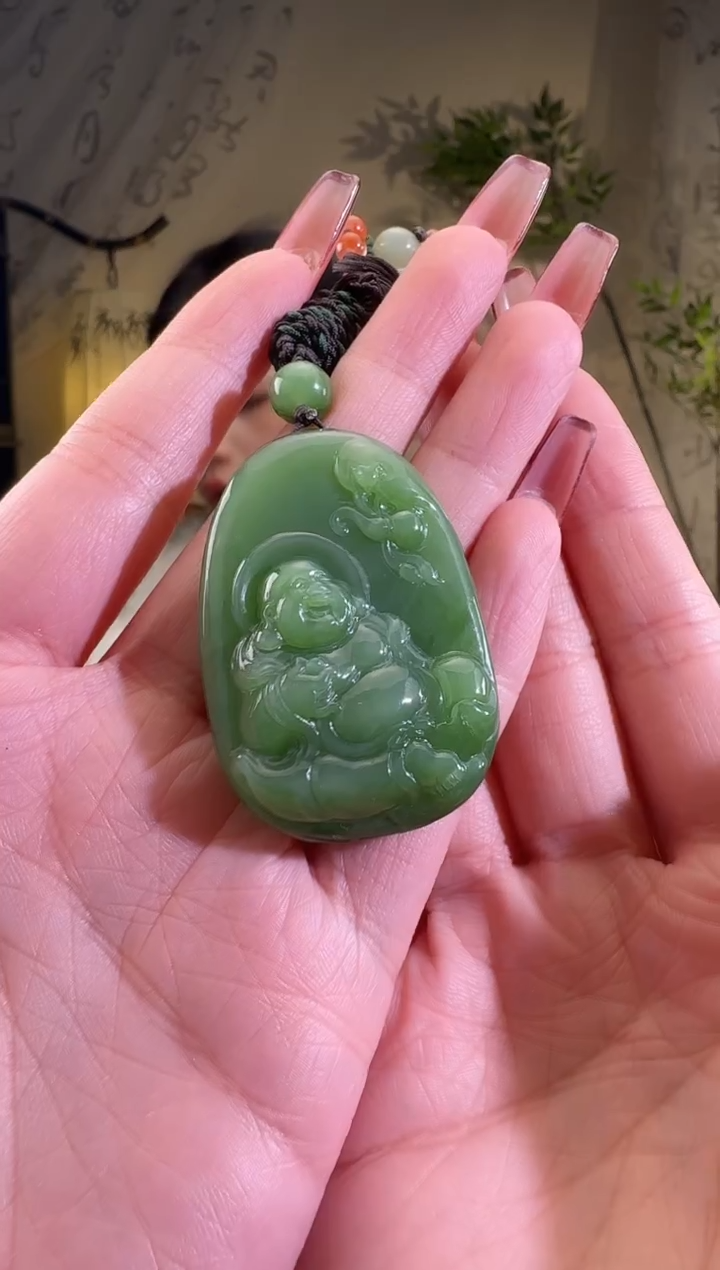 【闪购商品】和田玉颈饰未镶嵌佛牌