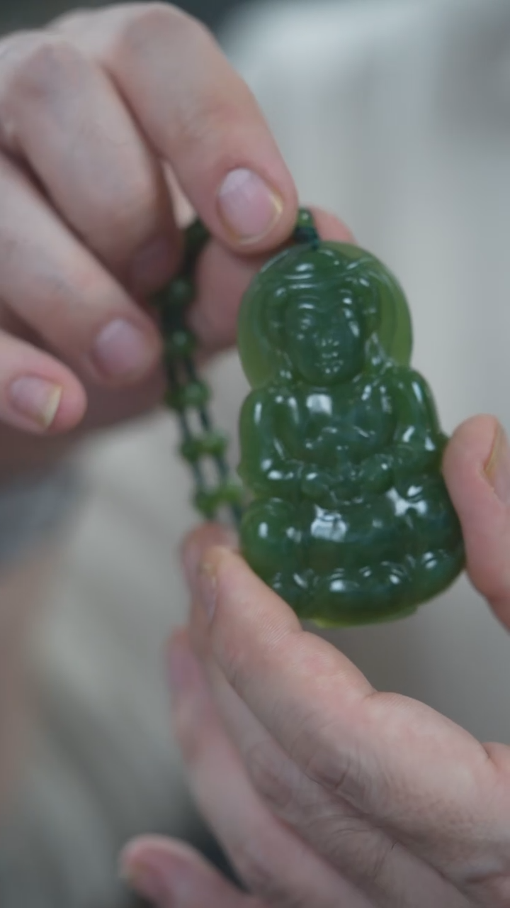 颈饰未镶嵌和田玉u****2观音