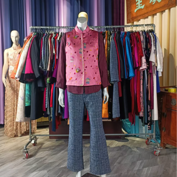 璞玉*202500805恭喜发财棉马甲冬季保暖U245057(18)