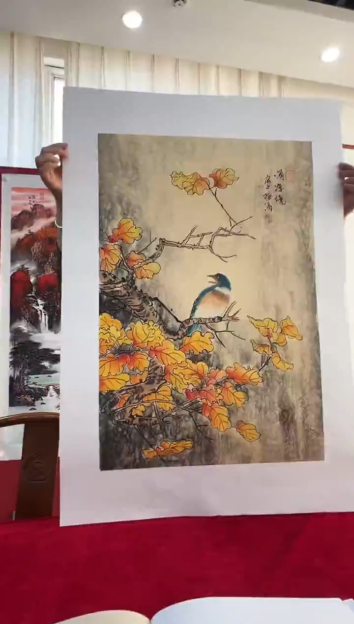 国画梅清老师2.7平尺花鸟作品