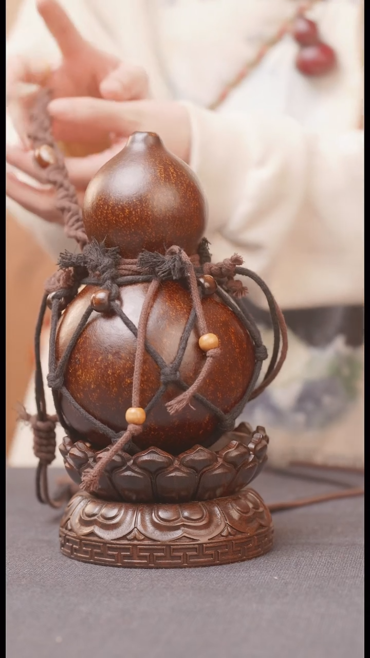 1575号链接精品大漆葫芦现货现发[一物一拍]不包含莲花底座