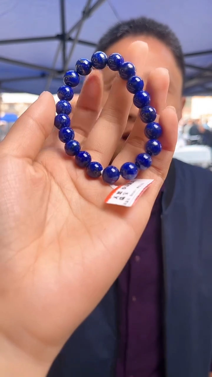 未镶嵌青金石手链天然手串多样性发一9mm