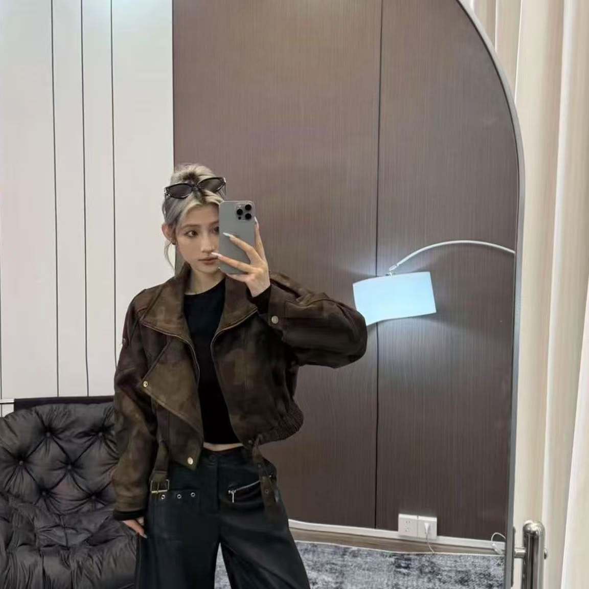 【32037】影#时尚百搭工装迷彩外套