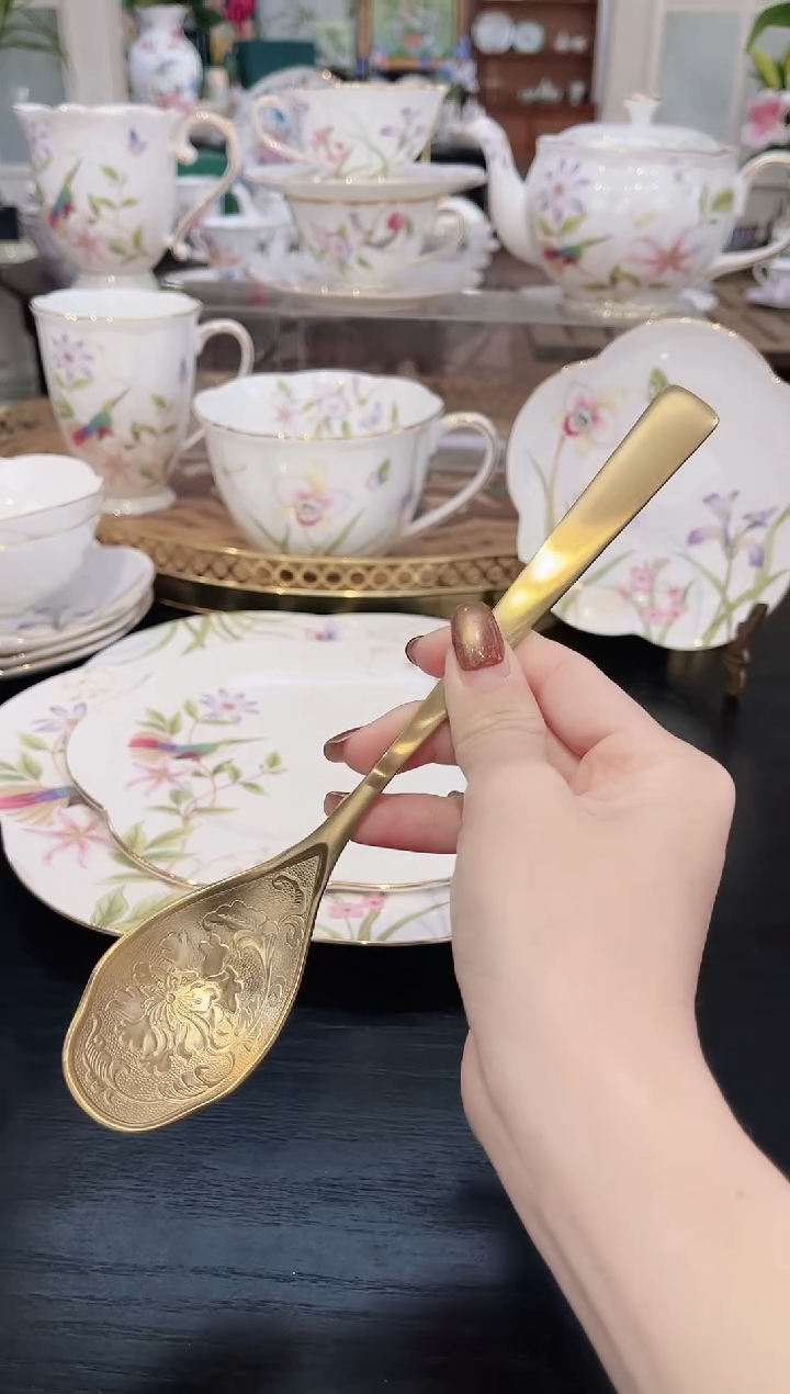 18-10不锈钢勺     金          