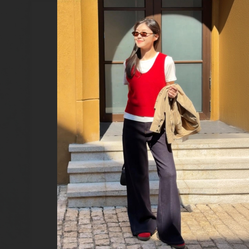 问东 显瘦梨形定制冬季加绒全棉窄版高腰阔腿丹宁牛仔裤WD0753