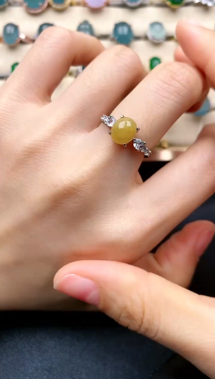 【闪购商品】翡翠戒指银S925镶嵌.....