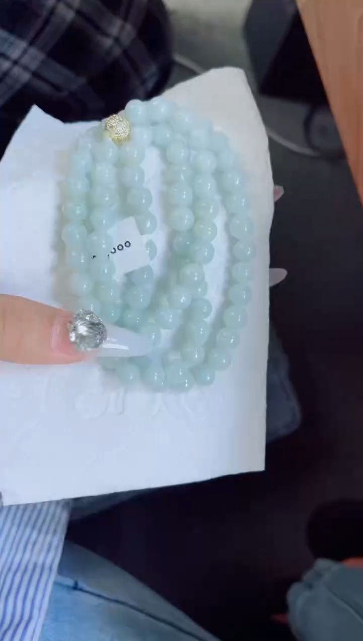 未镶嵌手链翡翠珠串