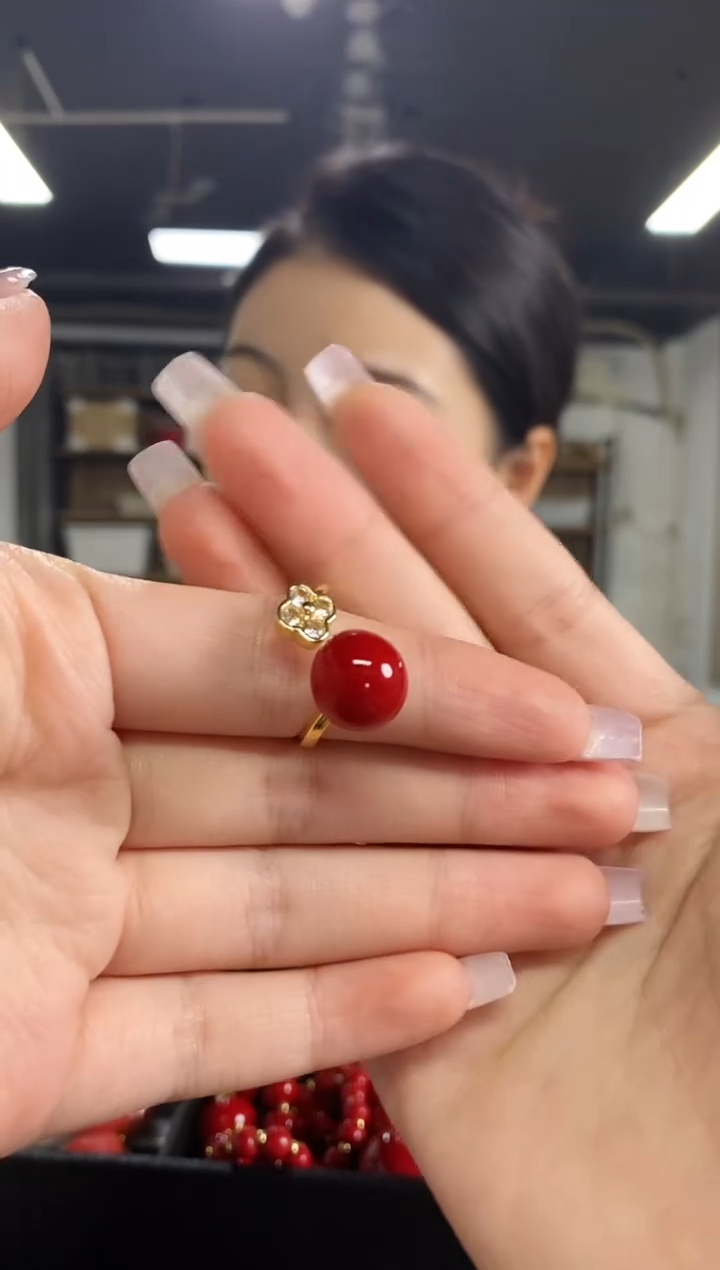 玛瑙/玉髓戒指未镶嵌闪购链接  多样性发其一颜色微差
