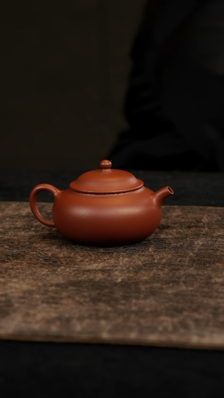 【闪购商品】紫砂茶壶小品潘壶朱泥